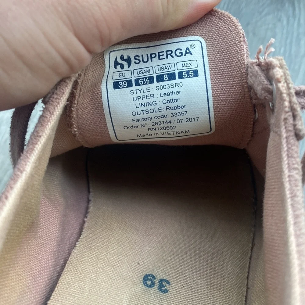 Superga mauve shoe